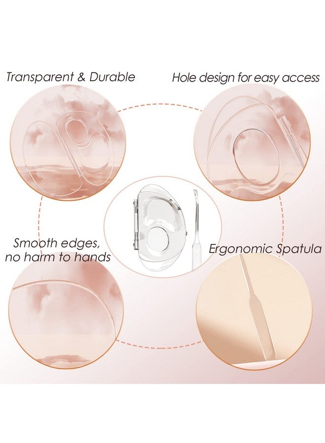 Makeup Mixing Palette Acrylic Cosmetic Palette And Spatula Upgraded Foundation Palette Foundation Mixing Tray For Makeup Artist And Beginner