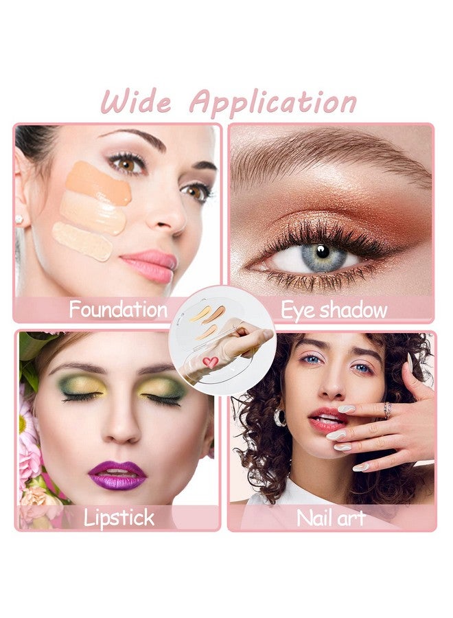 Makeup Mixing Palette Acrylic Cosmetic Palette And Spatula Upgraded Foundation Palette Foundation Mixing Tray For Makeup Artist And Beginner