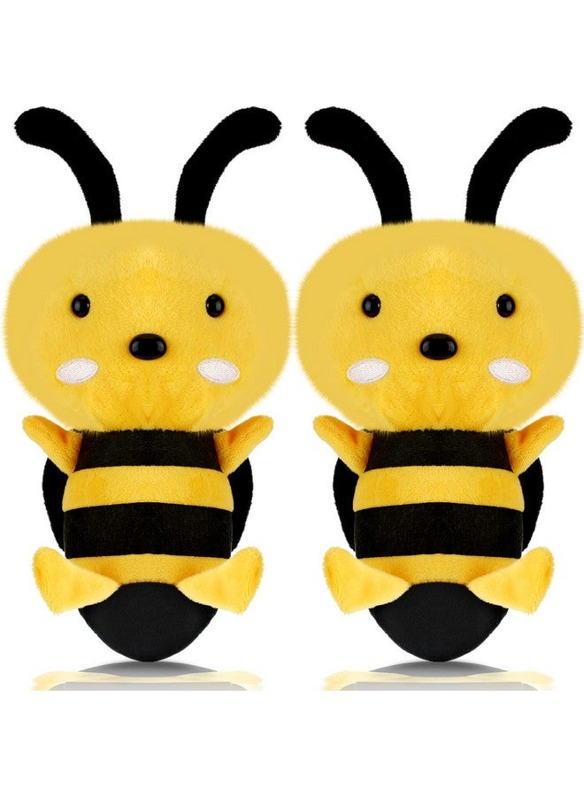 2 Pieces Stuffed Honeybee Toy Bee Movie Plush Bee Stuffed Animal For Honey Bee Decor 1St Birthday Bee Themed Party 7.87 Inches