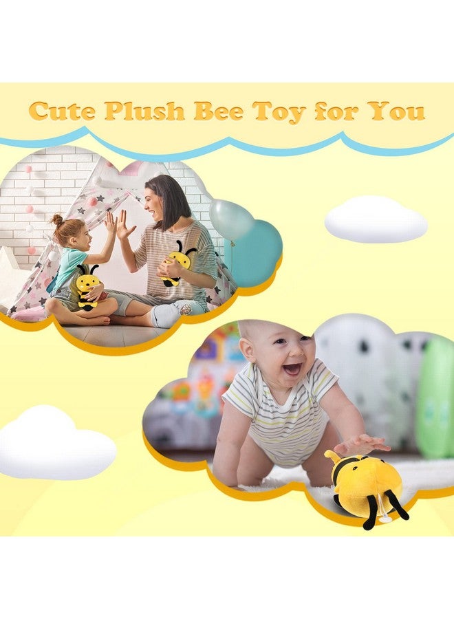 2 Pieces Stuffed Honeybee Toy Bee Movie Plush Bee Stuffed Animal For Honey Bee Decor 1St Birthday Bee Themed Party 7.87 Inches