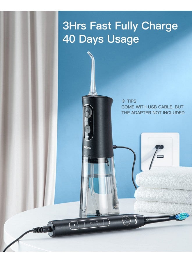 Rechargeable Electric Toothbrush Soft Bristle Sonic Toothbrush With Magnetic Charging Cable & Habit Improving Timer Ada Accepted Electric Toothbrush Travel Toothbrush Midnight Plastic