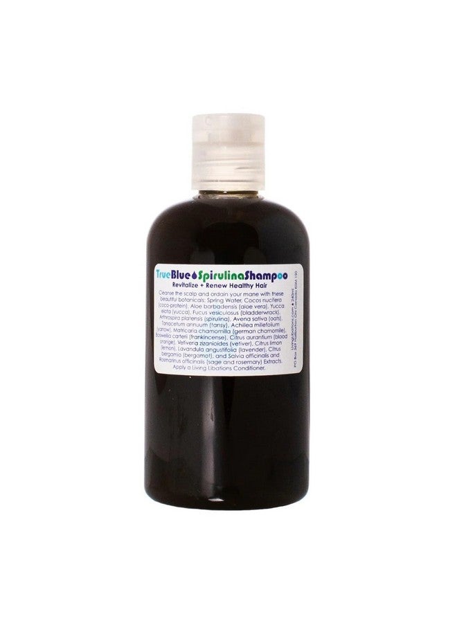 Organic True Blue Spirulina Shampoo ; Natural Plantbased Clean Beauty (8 Oz ; 240 Ml)