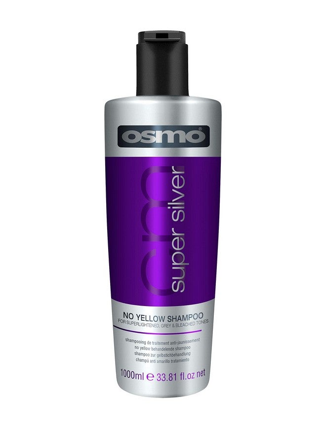 Super Silver No Yellow Shampoo For Super Lightened Grey And Bleached Tones (1000 Ml Super Lightened Grey)