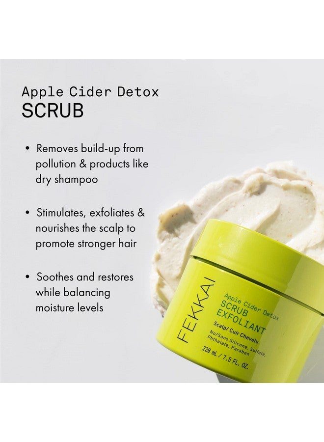 Apple Cider Detox Scrub 7.5 Oz Preshampoo Treatment Salon Grade Ewg Compliant Vegan & Cruelty Free Promotes Hair & Scalp Health