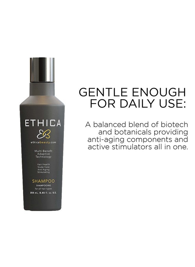 Ethica Antiaging Shampoo Volumizing Shampoo For Men And Women Improve Thinning Stressed And Damaged Hair Plant Based Crueltyfree 8.45 Fl.Oz / 250 Ml