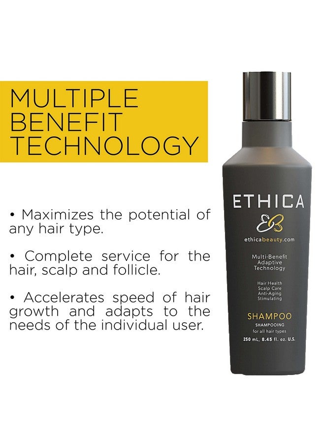 Ethica Antiaging Shampoo Volumizing Shampoo For Men And Women Improve Thinning Stressed And Damaged Hair Plant Based Crueltyfree 8.45 Fl.Oz / 250 Ml