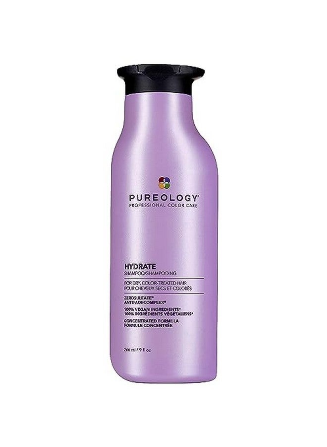 Hydrating Shampoo For Dry & Colourtreated Hair Moisturises & Strengthens Hair Sulfatefree Vegan Hydrate 266Ml