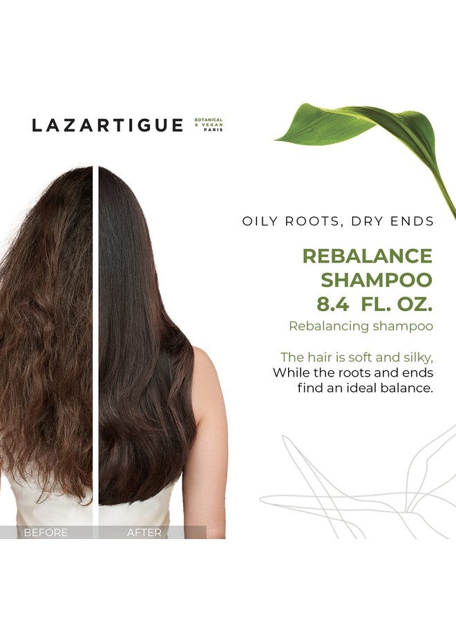 Rebalance Shampoo Enriched With Rice Vinegar & Spirulina Purifies Scalp Hydrates Lengths & Dry Ends Hair Fiber Is Rebalanced Soft & Shiny Vegan Mint 8.4 Oz