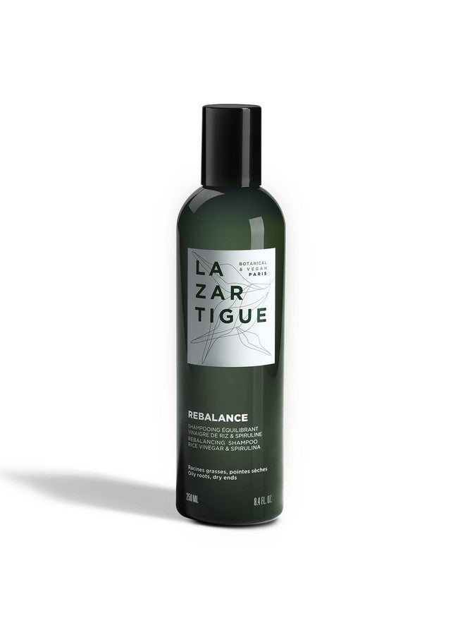 Rebalance Shampoo Enriched With Rice Vinegar & Spirulina Purifies Scalp Hydrates Lengths & Dry Ends Hair Fiber Is Rebalanced Soft & Shiny Vegan Mint 8.4 Oz