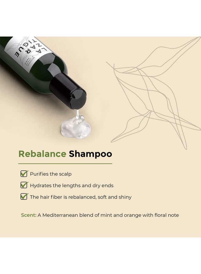 Rebalance Shampoo Enriched With Rice Vinegar & Spirulina Purifies Scalp Hydrates Lengths & Dry Ends Hair Fiber Is Rebalanced Soft & Shiny Vegan Mint 8.4 Oz