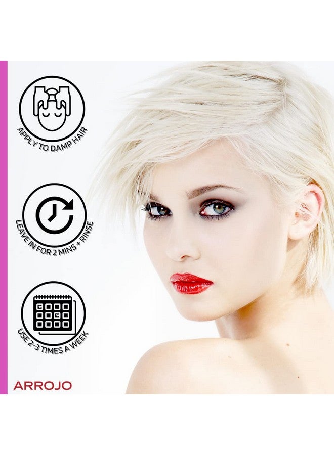 Ultra Violet Purple Shampoo (8.5 Oz) Hair Shampoo For Color Treated Hair To Eliminate Brassy & Yellow Tones Purple Shampoo For Blonde Hair W/ Vitamin E Paraben And Sulfate Free Shampoo