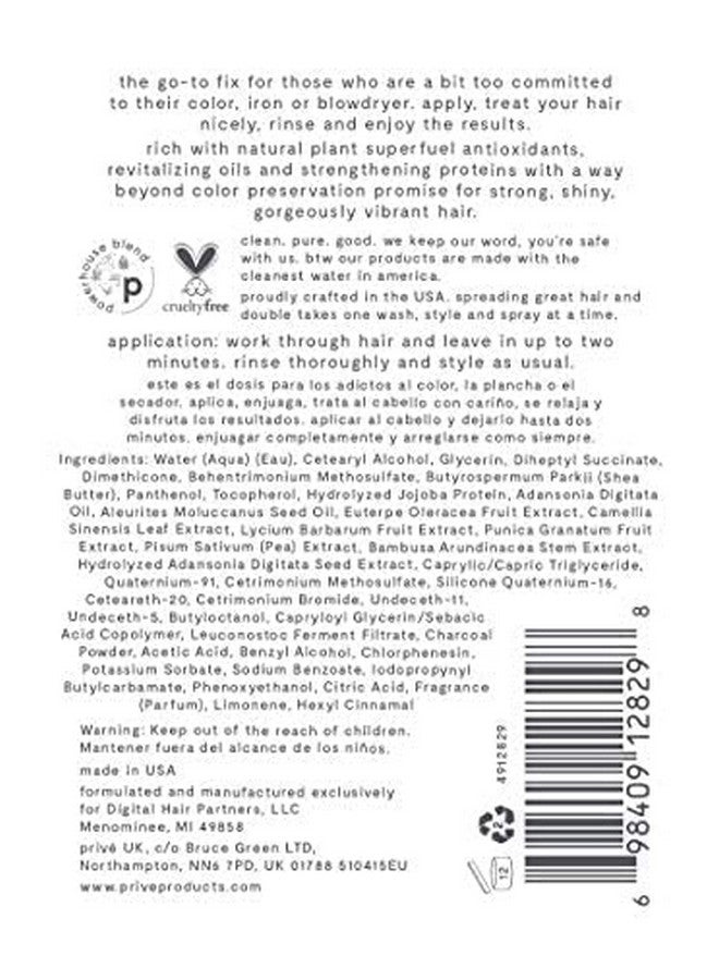 Privé Damage Fix Shampoo Repair And Strengthen Damaged Dull Or Over Processed Hair From Within Natural Ingredients Vegan Crueltyfree Colorsafe Shampoo 12Oz