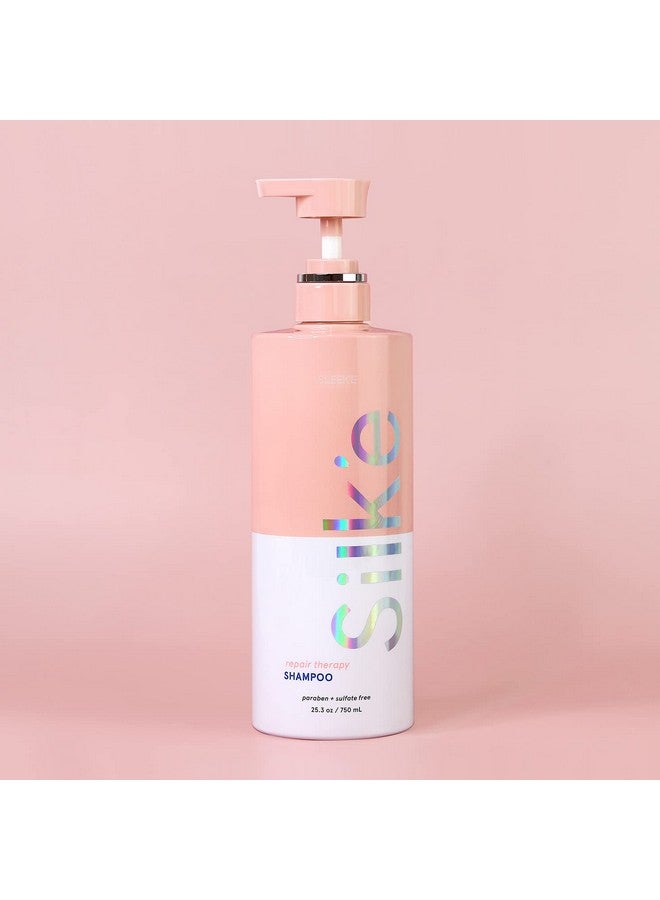 Silk'E Repair Therapy Shampoo 25.3 Oz Clarifying And Hydrating Daily Shampoo With Citric Acid Naturally Stimulates Healthy Hair Growth Without Any Parabens Or Sulfates!