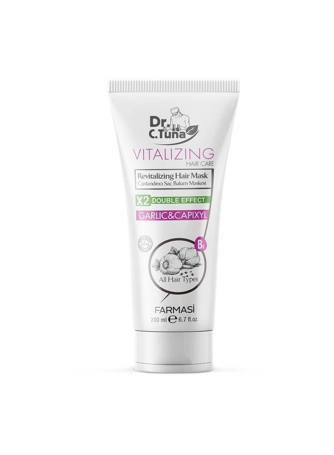 Dr. C. Tuna Vitalizing Garlic Shampoo And Hair Mask Natural Hair Treatment For Hair Growth Prevents Hair Loss Stimulates Growth Relieves Itchy Scalp With Capixyl (Shampoo And Mask)