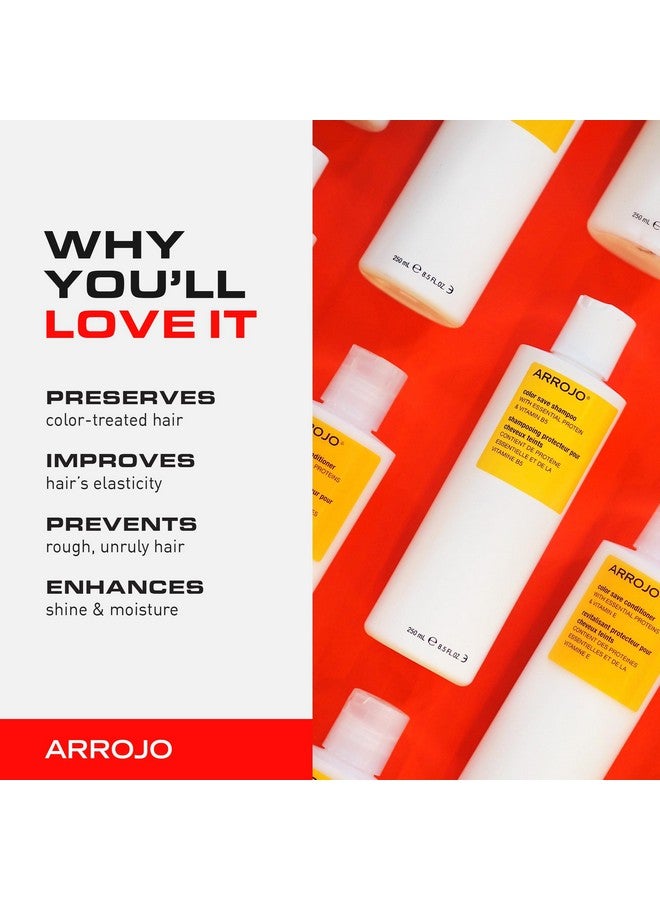 Color Save Shampoo For Color Treated Hair Hair Color Shampoo W/Protein & Vitamin B5 Hair Shampoo To Preserve Color & Add Shine Lindenblossom Scented Color Safe Shampoo