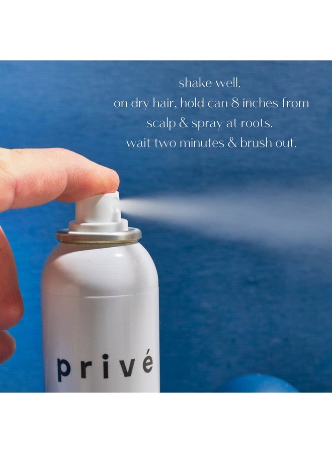 Privé Dry Shampoo Spray Cleans Hair And Scalp Leaving No White Residue And Imparts Incredible Volume For All Hair Types (4.4 Oz)