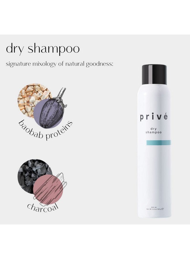 Privé Dry Shampoo Spray Cleans Hair And Scalp Leaving No White Residue And Imparts Incredible Volume For All Hair Types (4.4 Oz)