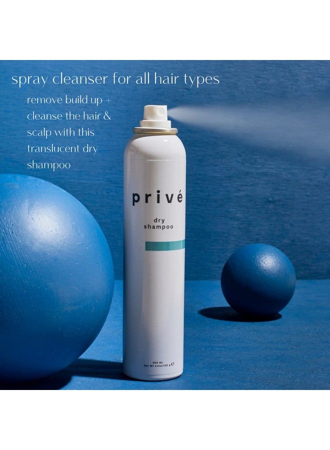 Privé Dry Shampoo Spray Cleans Hair And Scalp Leaving No White Residue And Imparts Incredible Volume For All Hair Types (4.4 Oz)