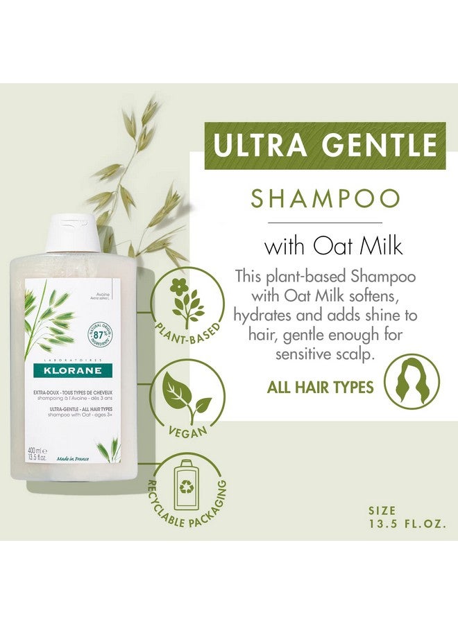Ultragentle Shampoo With Oat Milk Sulfatefree Dermatologist And Pediatric Tested Hypoallergenic Vegan Plantbased Biodegradable 13.5 Ounce (Pack Of 1)