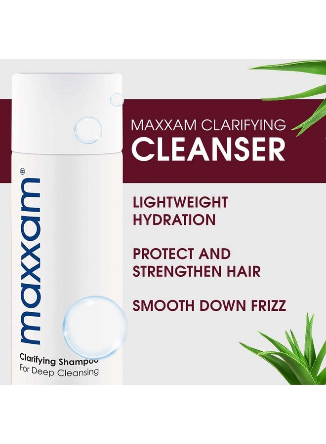 Maxxam Clarifying Shampoo For Color Treated Hair Deep Cleansing Shampoo With Oat Peptides For All Hair Types 10 Fl Oz