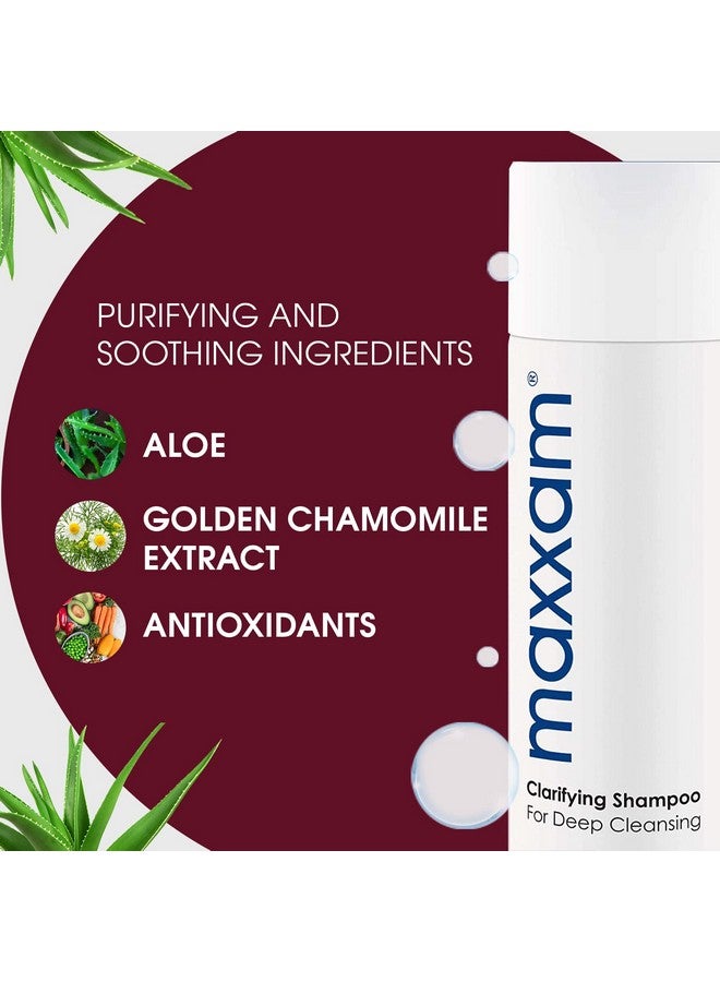 Maxxam Clarifying Shampoo For Color Treated Hair Deep Cleansing Shampoo With Oat Peptides For All Hair Types 10 Fl Oz