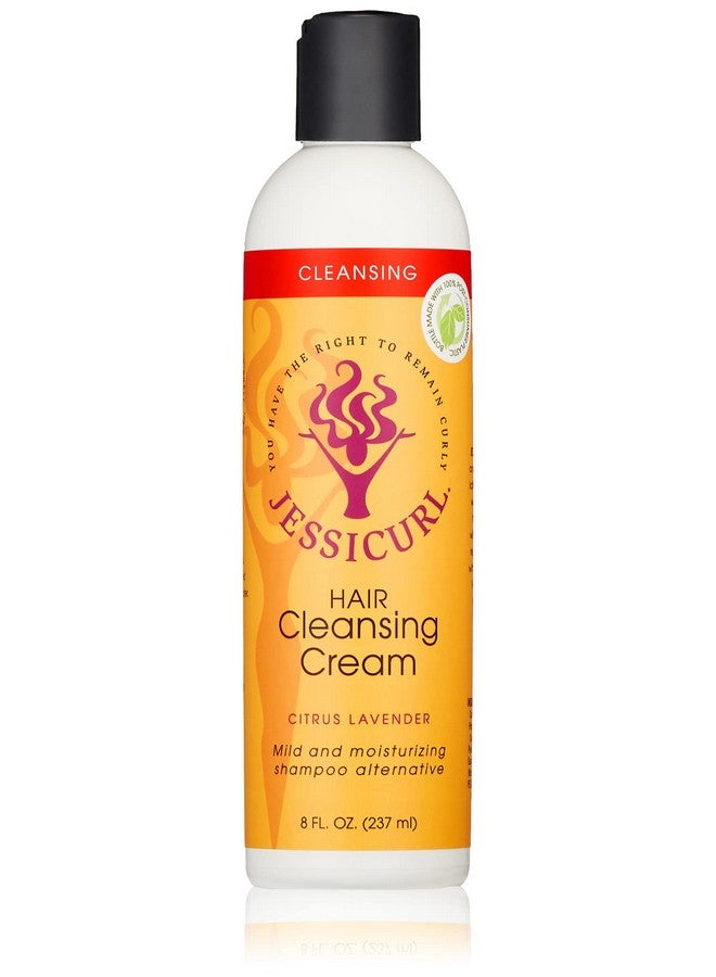 Hair Cleansing Cream Citrus Lavender 8 Fl Oz. Moisturizing Shampoo For Curly Hair Sulfate Free Shampoo For Dry Hair