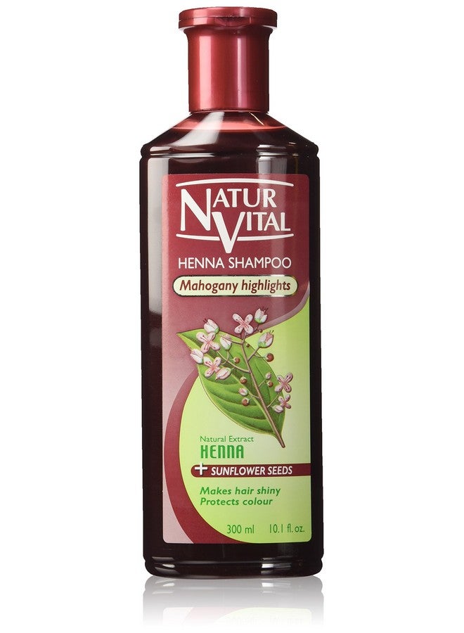 Hair Shampoo Henna Red (Mahogany) Colour And Shine 300 Ml / Natural & Organic