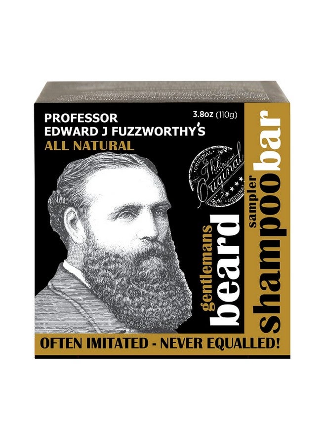 Professor Fuzzworthy'S Gentlemans Beard Shampoo & Conditioner Bar Sample Kit For Men ; All Natural For All Beard & Hair Types