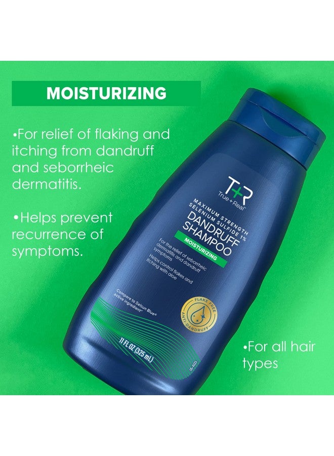 Moisturizing Dandruff Shampoo With Aloe And Selenium Sulfide 1% 11Fl Oz