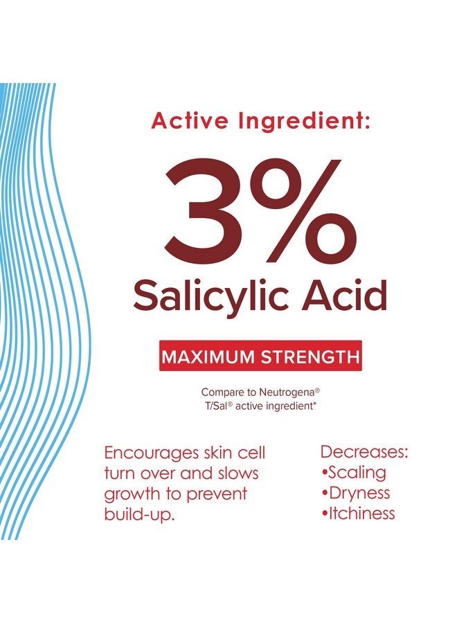 Salicylic Acid Antidandruff Shampoo 3% Salicylic Acid 4.4 Fl Oz