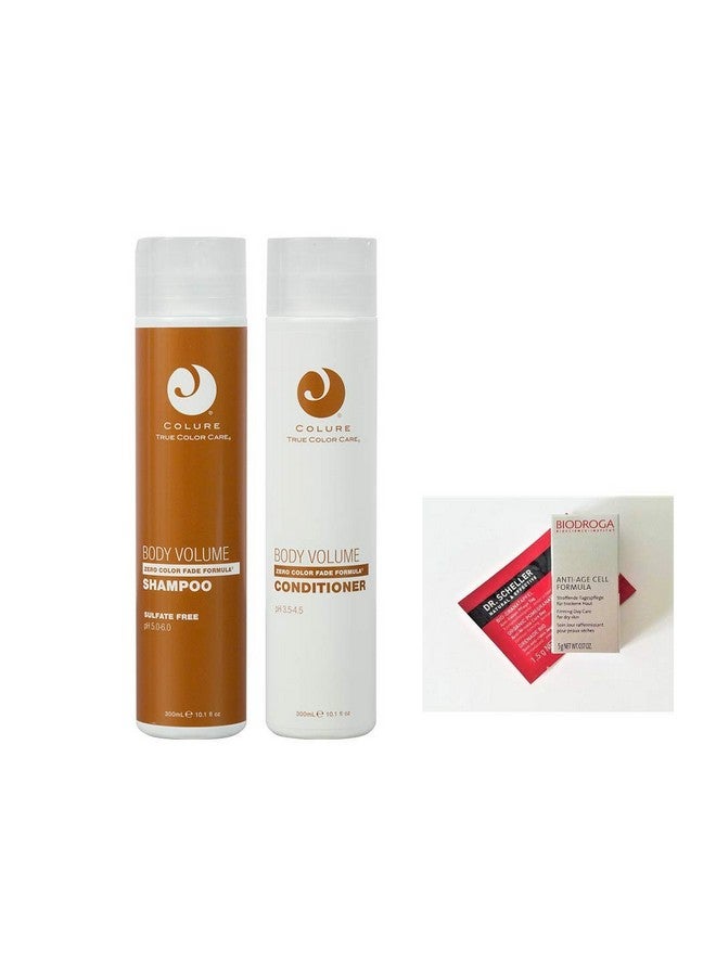True Color Care Body Volume Shampoo & Conditioner Duo 10.1 Oz Each + 2 Free Samples. Products Are Vegan Cruelty Free Organic. Free Of Sulfates Parabens Dyes Petrolatum Wheat & Soy.