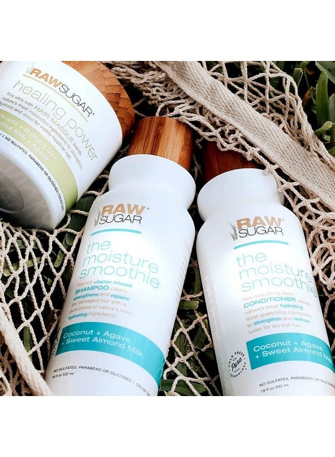 Moisture Smoothie + Hair Masque Bundle Shampoo Conditioner Hair Care For Dry Damaged Hair Formulated Without Sulfates & Parabens
