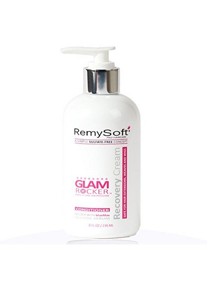 Glam Rocker Hydrating Cleanser & Recovery Cream Duo Safe For Hair Extensions Weaves And Wigs Salon Formula Shampoo And Conditioner Combo Gentle Sulfatefree Lather
