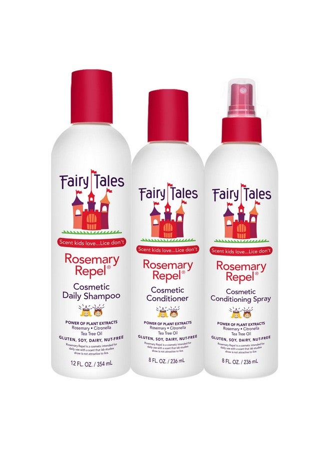 Rosemary Repel Shampoo 12Oz Conditioner 8Oz & Conditioning Spray 8Oz Trio Set