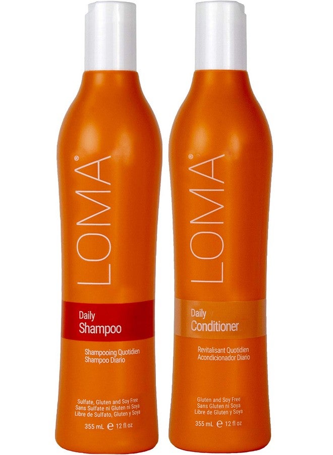 Loma Daily Shampoo (Clear Formula) And Daily Conditioner (Duo Pack) 12 Ounce Each