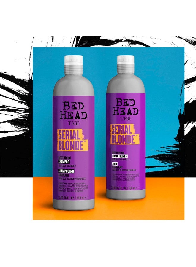 Bed Head Shampoo & Conditioner For Damaged Blonde Hair Serial Blonde With Hydrolyzed Keratin 2 X 25.36 Fl Oz