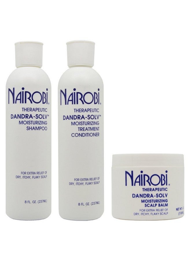 Dandrasolv Moisturizing Shampoo & Conditioner 8Oz & Scalp Balm 