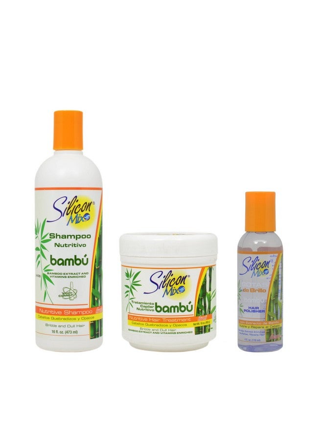 Bambu Shampoo 16Oz & Treatment 8Oz & Polisher 4Oz 