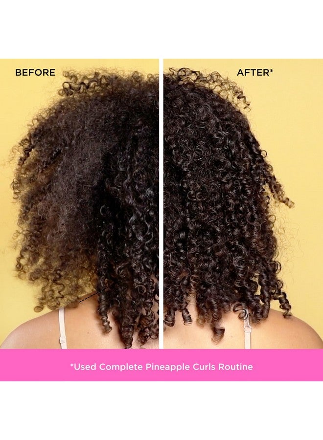 Beauty Pineapple Curls Defining Shampoo + Pineapple Curls Defining Conditioner Hyaluronic Acid For Curly And Textured Hair Vegan & Cruelty Free 2 Piece Set