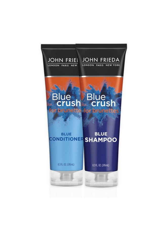 Blue Crush Blue Shampoo And Conditioner Set For Brunettes Crush Brassy Tones For Brunettes 8.3 Fl Oz (Pack Of 2)