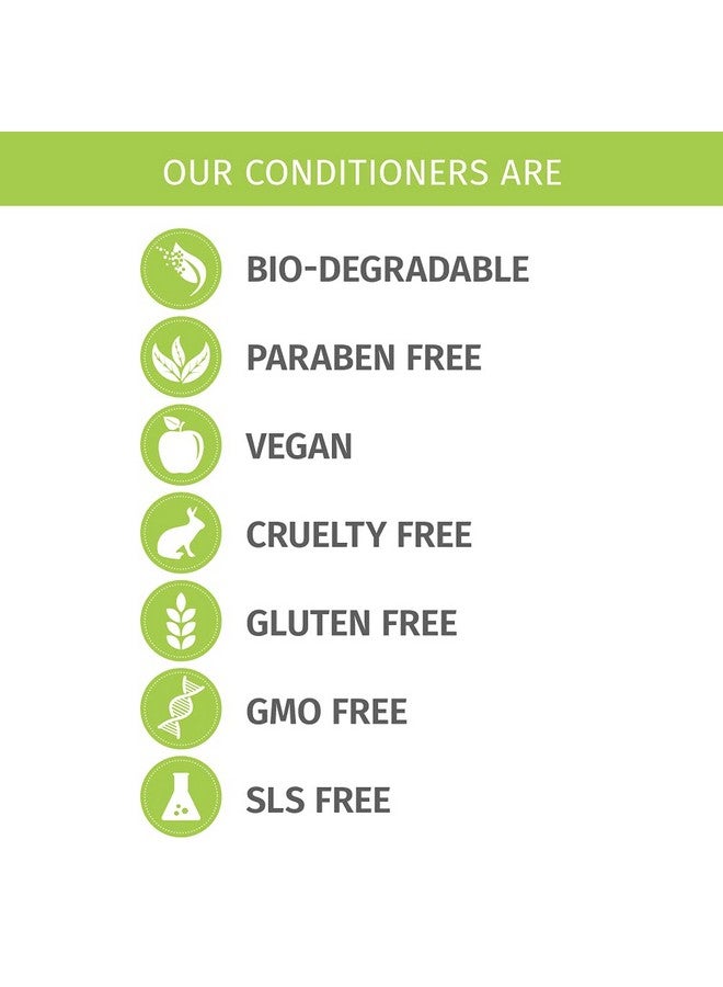 Orange Vanilla Conditioner With Apple Cider Vinegar Paraben Free & Vegan For All Hair Types 33.8 Ounce