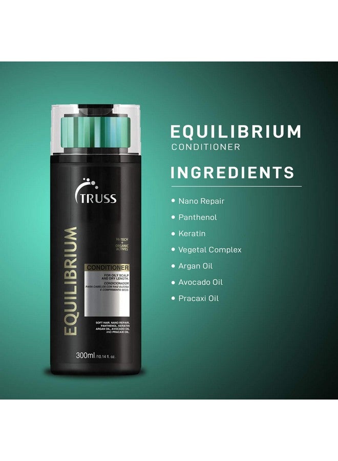 Equilibrium Conditioner For Oily Scalp & Hair With Dry Ends Reduces Excess Oil While Adding Deep Hydration Strengthening Detangling & Repairing Hair Excellent For All Hair Textures