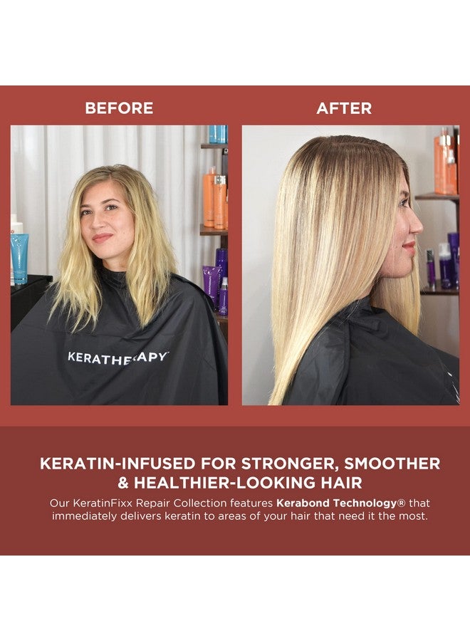 Keratin Infused Keratinfixx Repair Conditioner 10.1 Fl. Oz. 300 Ml Repair Conditioner For Dry Damaged Or Frizzy Hair With Caviar Extract Argan Oil & Kerabond To Repair Breakage