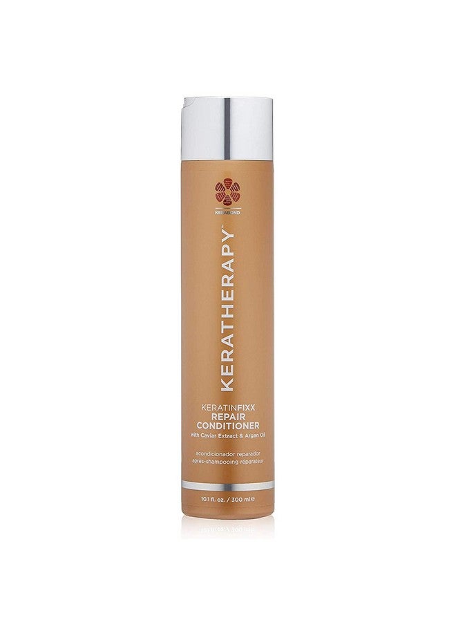 Keratin Infused Keratinfixx Repair Conditioner 10.1 Fl. Oz. 300 Ml Repair Conditioner For Dry Damaged Or Frizzy Hair With Caviar Extract Argan Oil & Kerabond To Repair Breakage