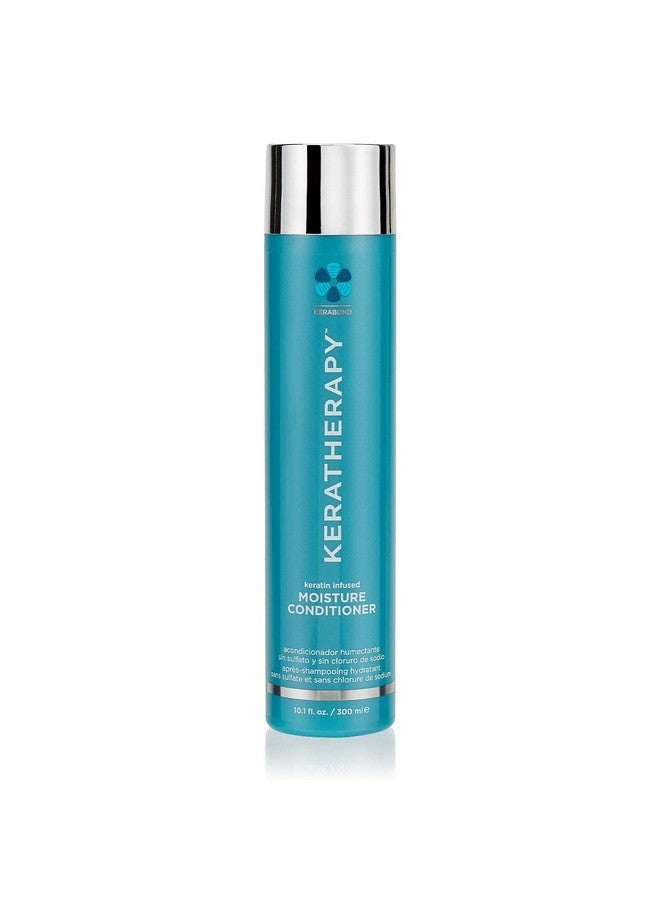 Keratin Infused Moisture Conditioner 10.1 Fl. Oz. 300 Ml Hydrating & Moisturizing Conditioner For Dry Or Damaged Hair With Collagen Jojoba Oil & Kerabond Technology Sulfate Free