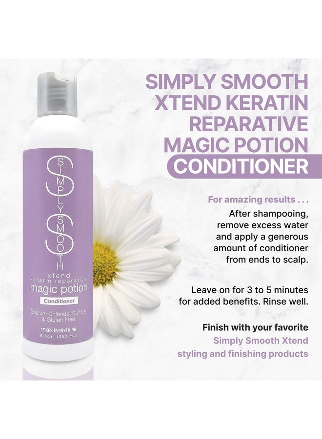 Xtend Keratin Magic Potion Conditioner Daily Conditioner Restore & Repair Dry Damaged Keratin Depleted Hair Hydrate & Create Soft Healthy Hair For All Hair Types 8.5 Oz.
