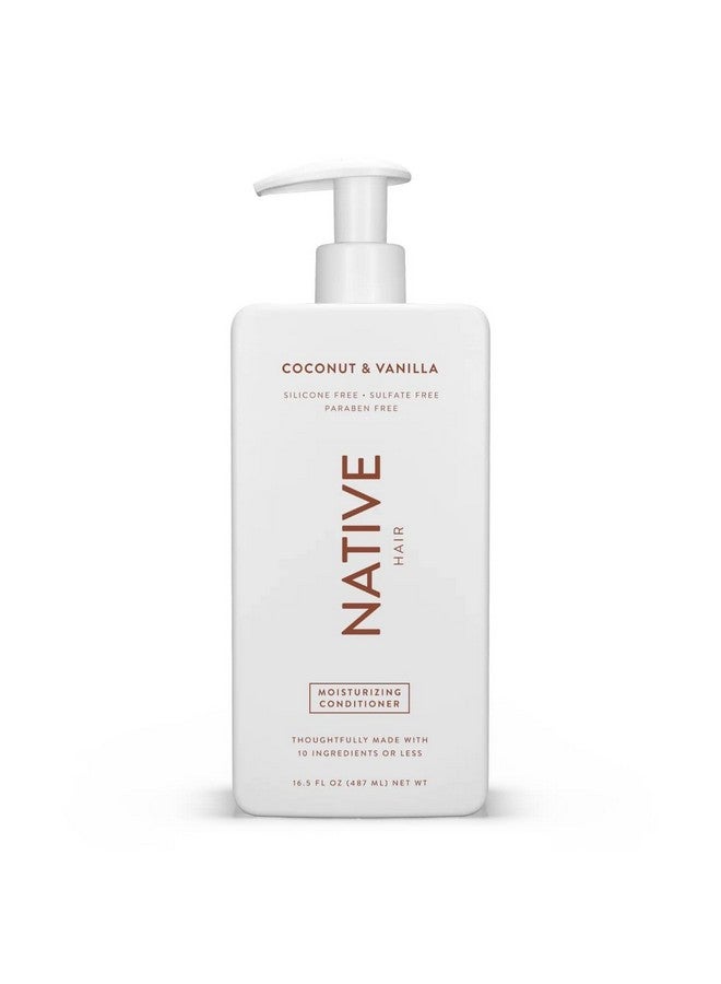 Coconut & Vanilla Moisturizing Vegan Conditioner Clean Sulfate Paraben And Silicone Free 16.5 Fl Oz