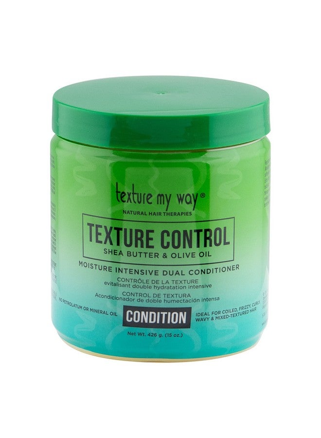 Natural Hair Therapies Texture Control Moisture Intensive Dual Hair Conditioner Ideal For Coiled Frizzy Curly Hair 15 Oz