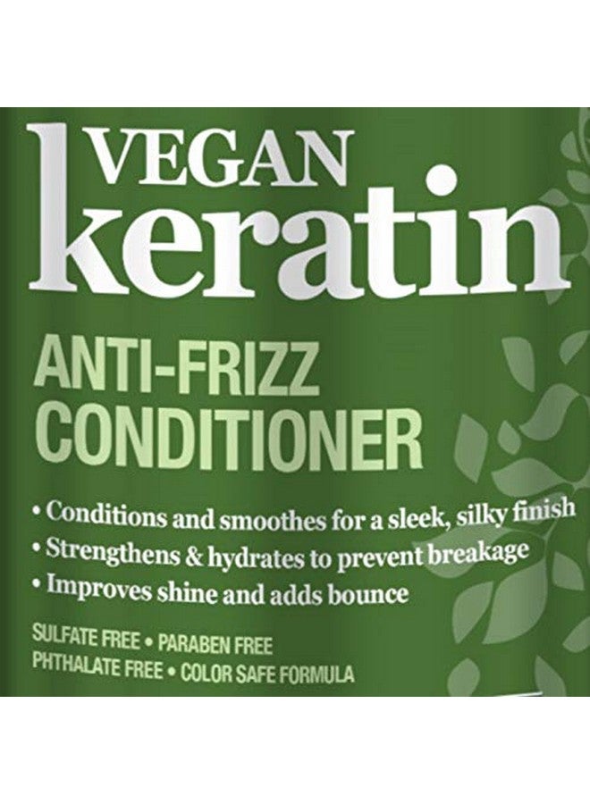 Vegan Keratin Anti Frizz Conditioner 33.8 Oz Cruelty Free Vegan Conditioner