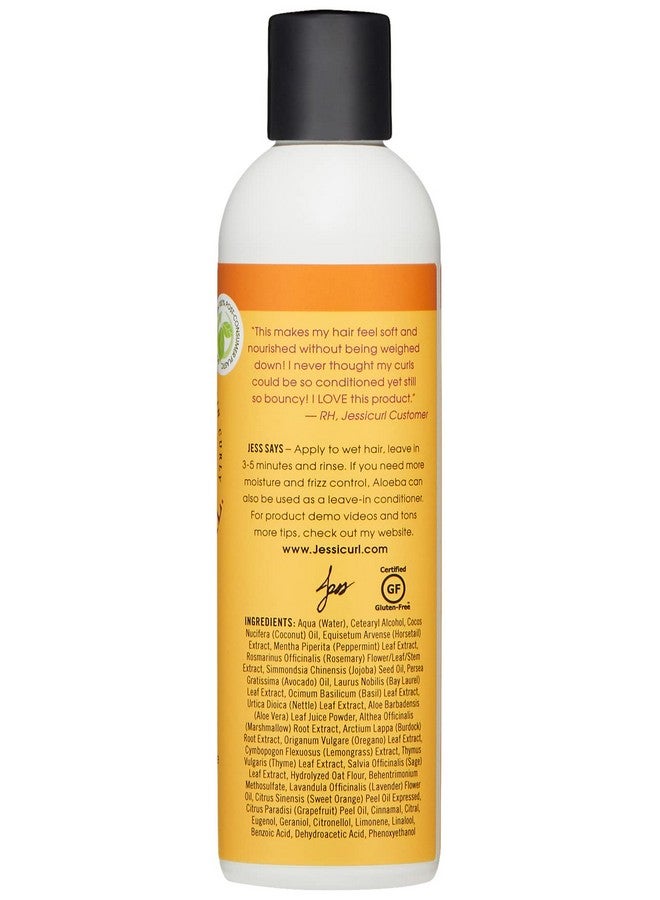 Aloeba Daily Conditioner For Curly Hair Citrus Lavender 8 Fl Oz. Leave In Conditioner And Hair Detangler For Fine Hair